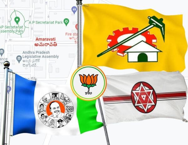 YSRCP-BJP-JanaSena-TDP-Amaravati