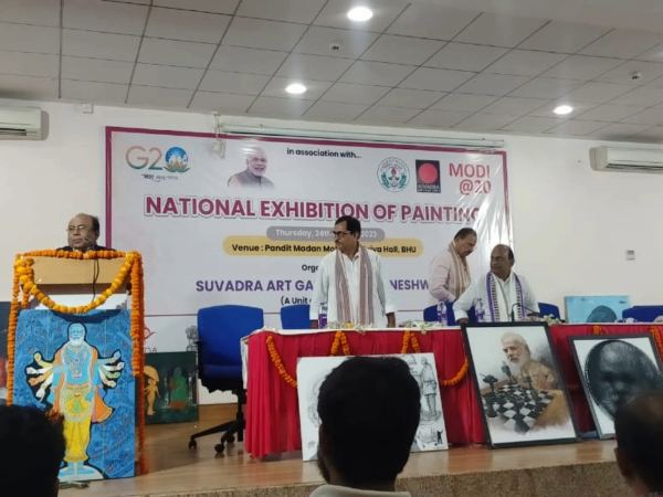 Modi Ji As Vishnu In Top University Exhibition