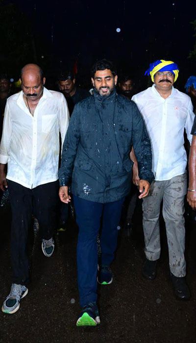 Nara Lokesh Yuvagalam Padayatra Day 193 at Ampapuram