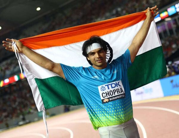 Neeraj Chopra Indian Flag