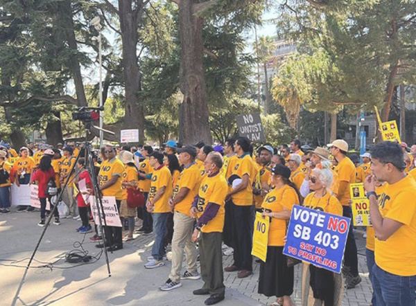 California Hindus Protest