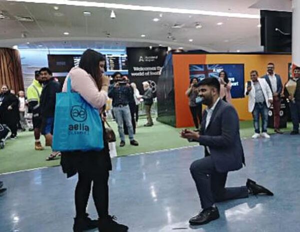 Indian Couple's Viral Airport Proposal