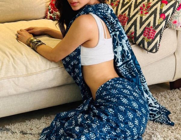 Mouni Flaunts Saree