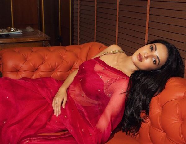 Neha Shetty Red Saree