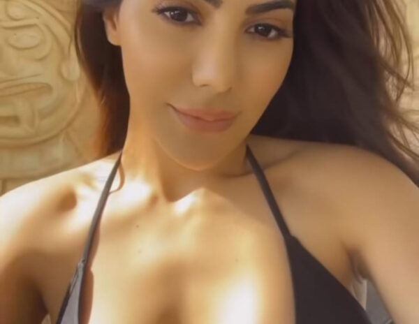 Nikki Tamboli Black Bikini