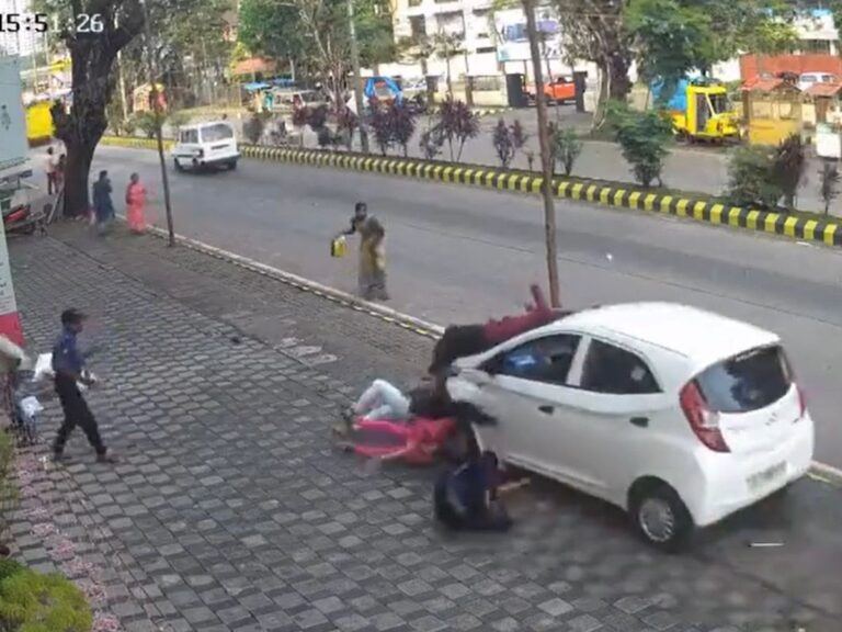 Businessman Crashes Girls