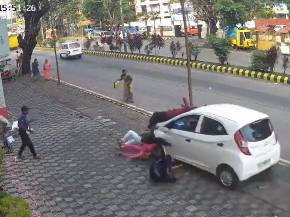Businessman Crashes Girls