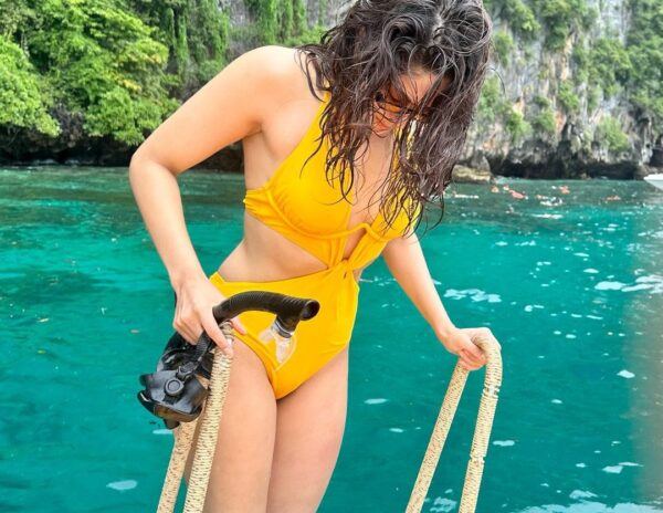  Hot In Yellow Bikini