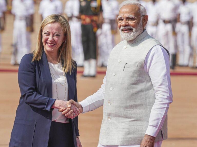 Narendra Modi Giorgia Meloni