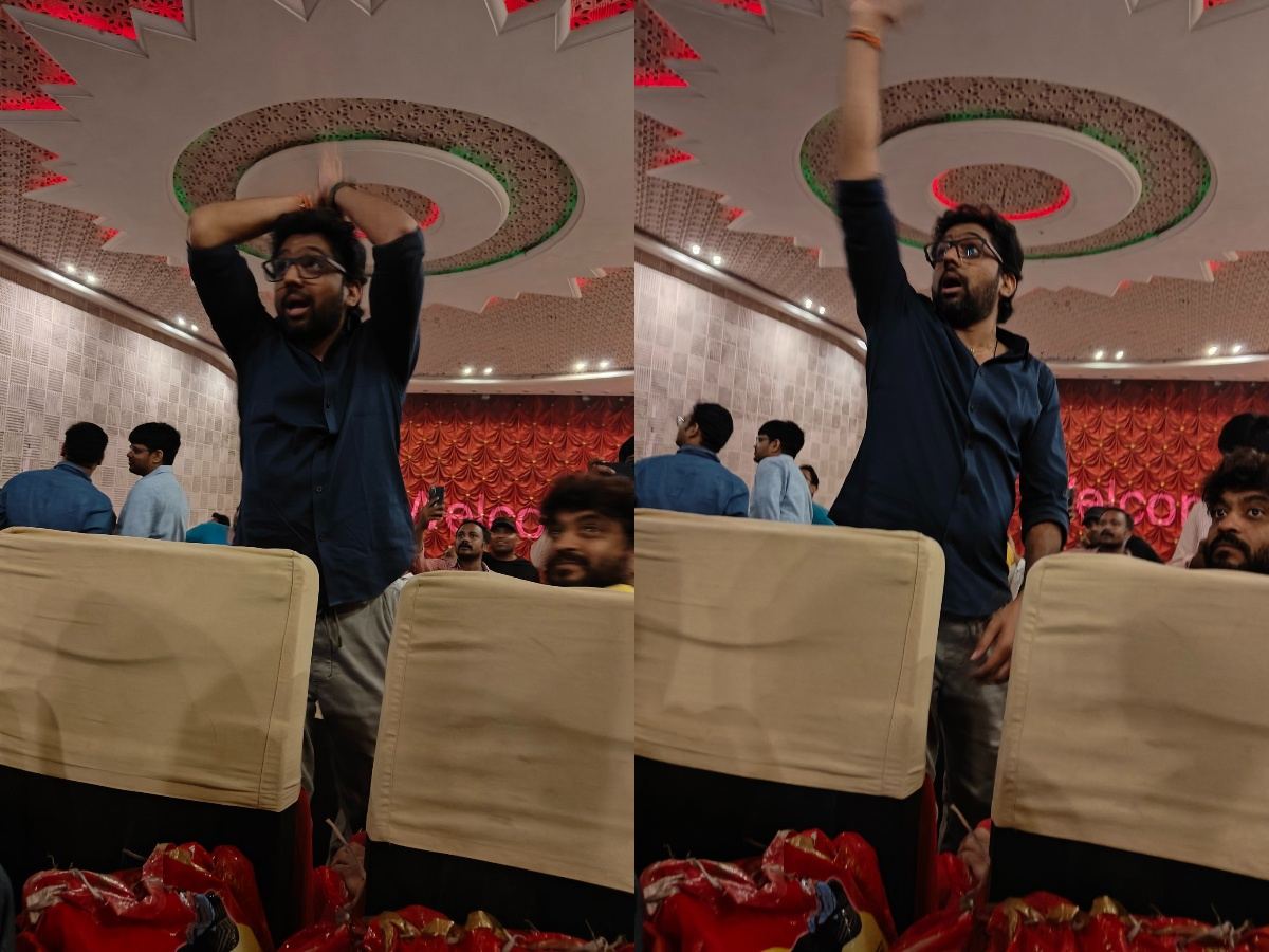 Vasishtha director at bramaramba theatre for Bagavanth kesari movie