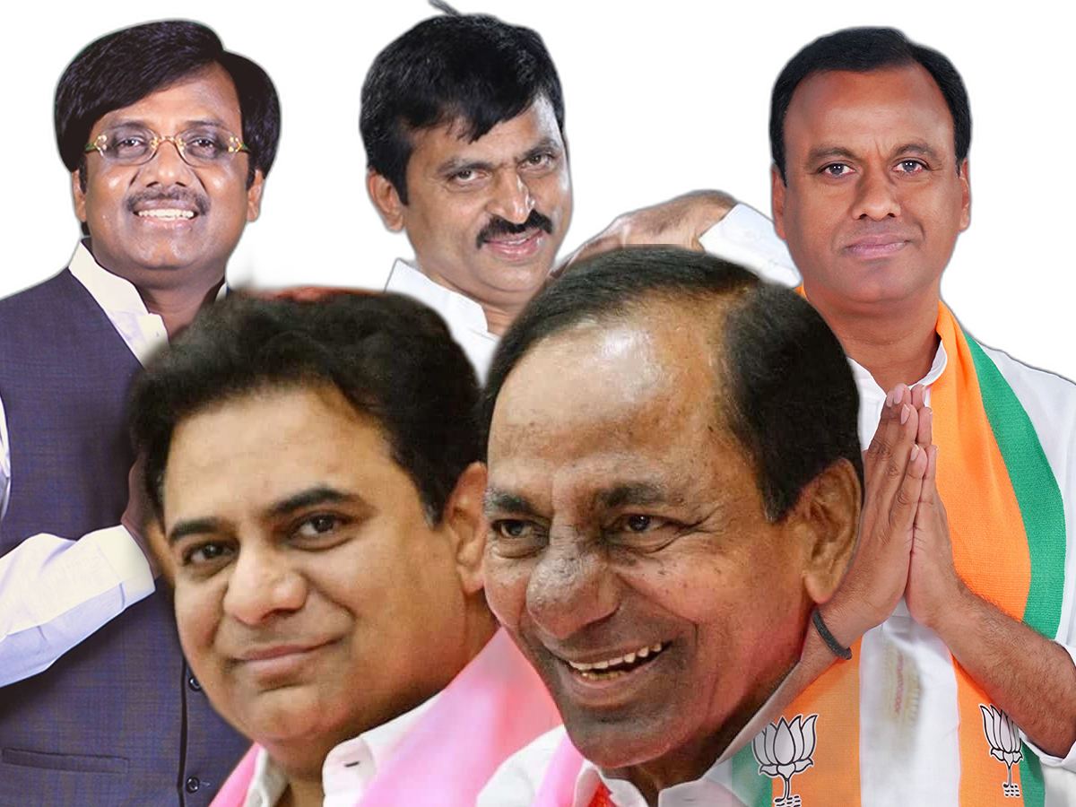 Gaddam Vivek Ponguleti Srinivasa Reddy Komatireddy Rajagopal Reddy KCR KTR