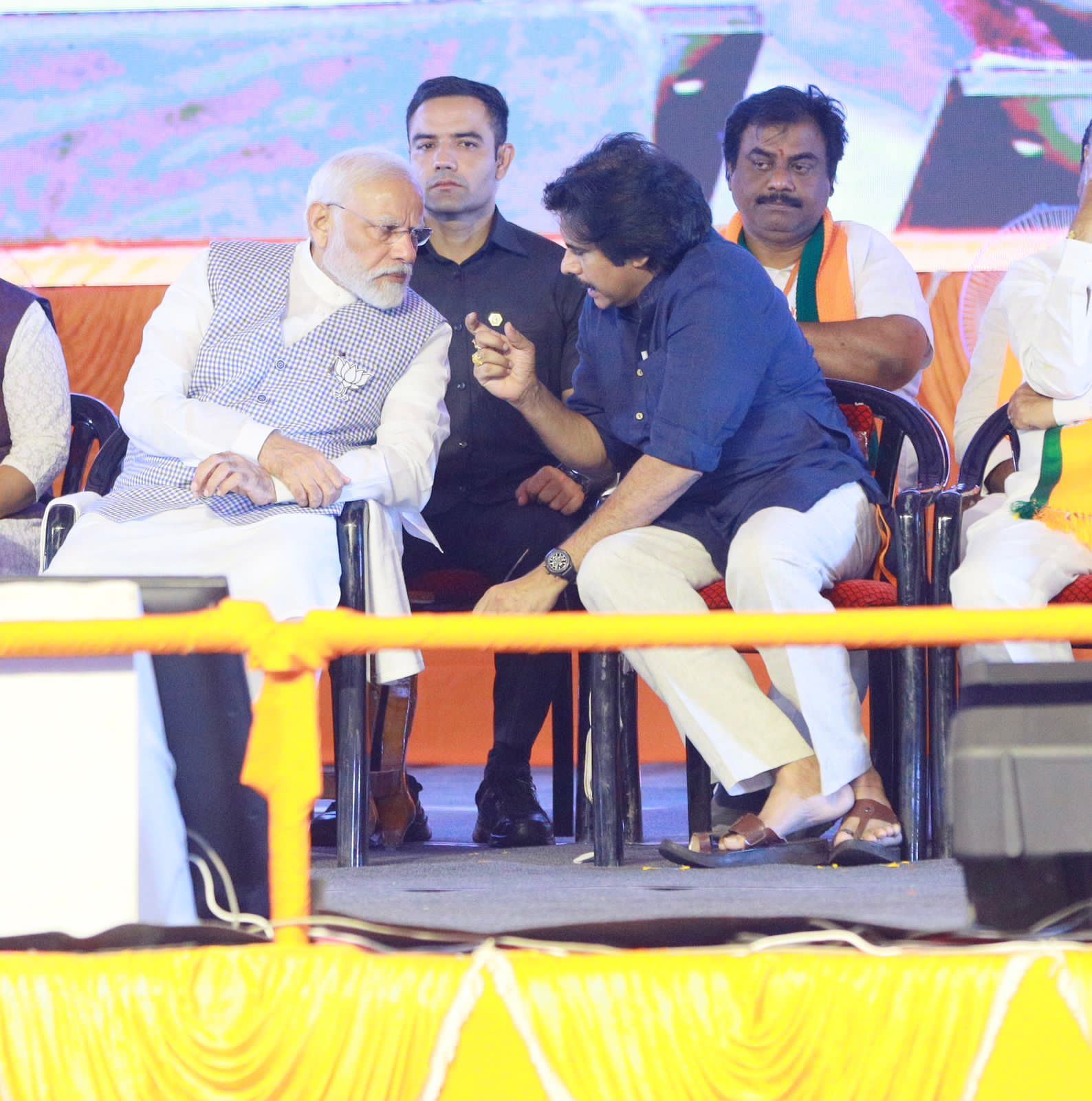 Pawan Kalyan Shares Stage with Modi in Telangana