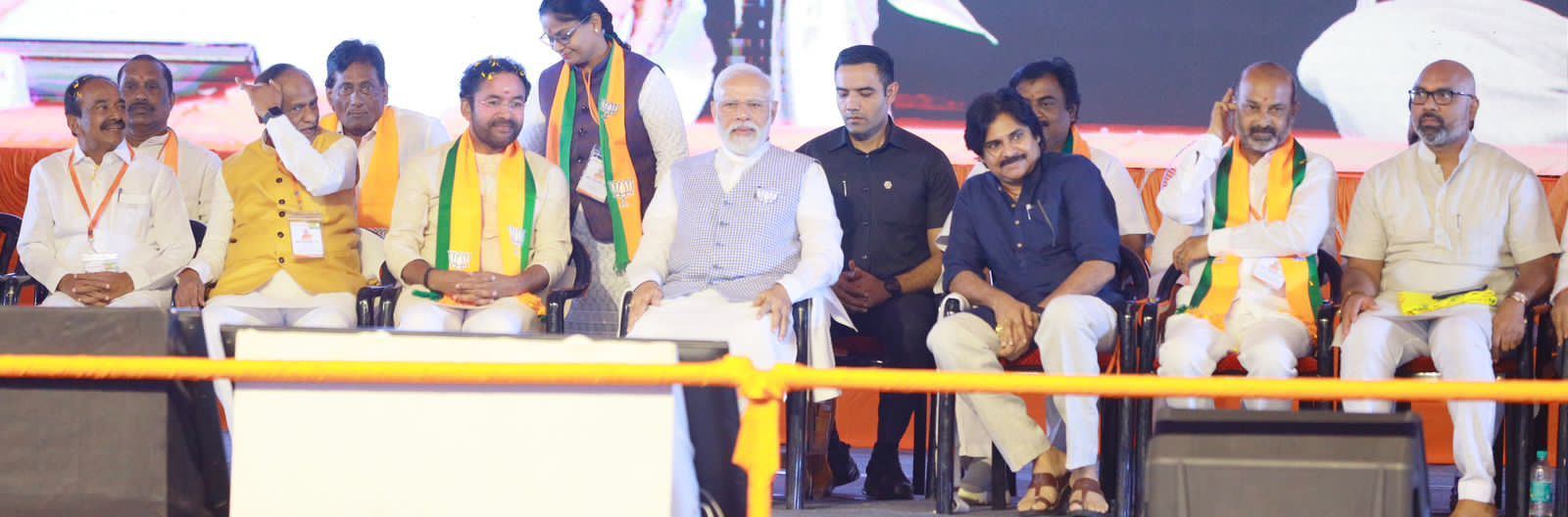 Pawan Kalyan Shares Stage with Modi in Telangana