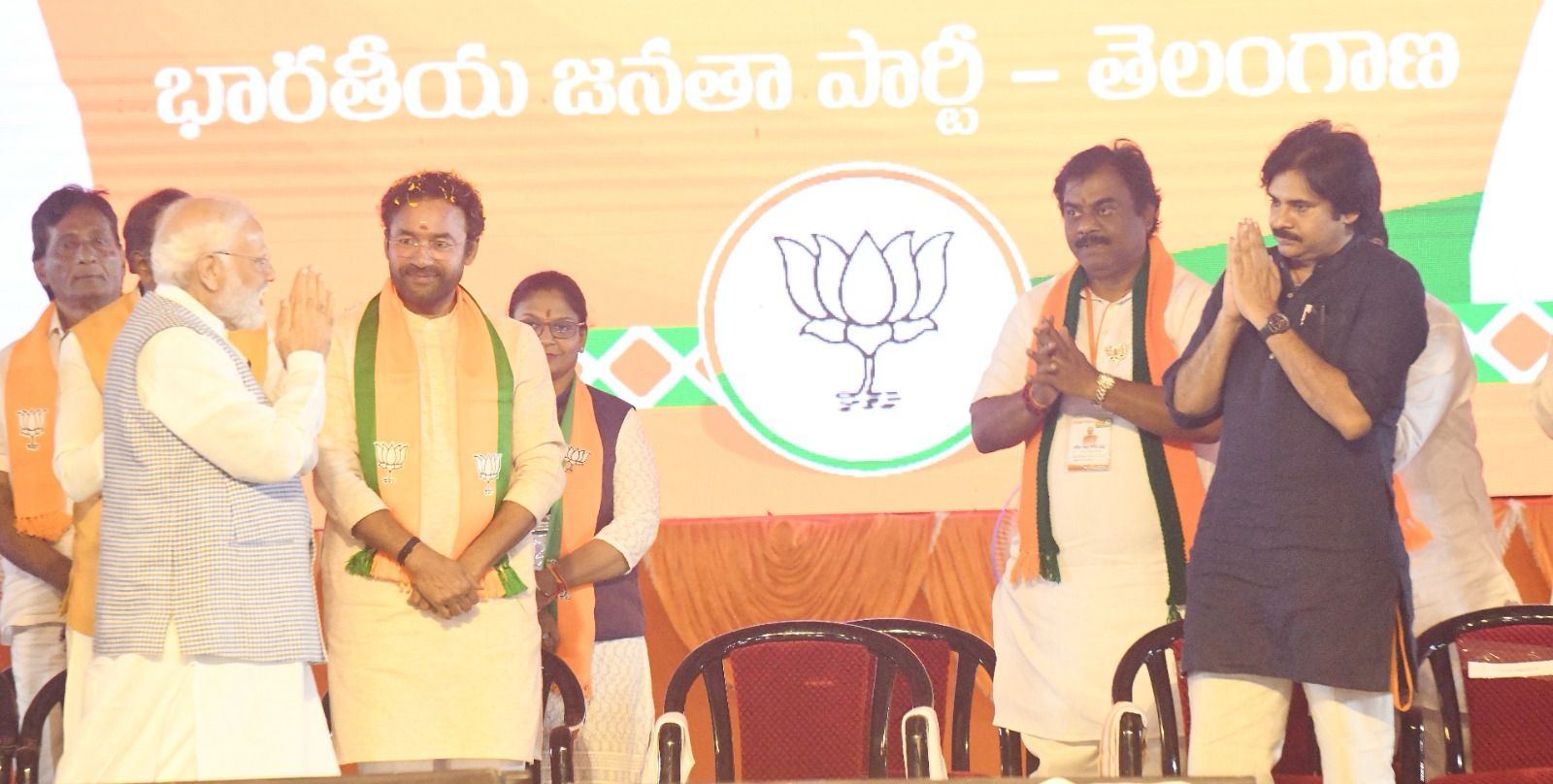 Pawan Kalyan Shares Stage with Modi in Telangana
