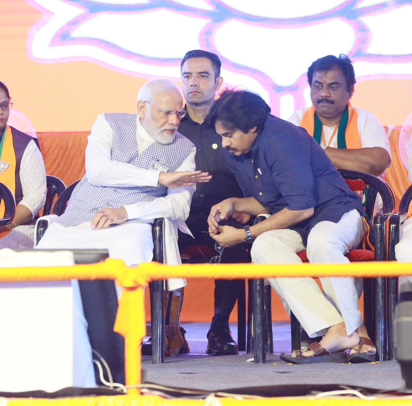 Pawan Kalyan Shares Stage with Modi in Telangana