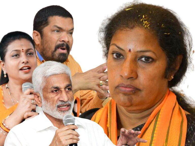 Vijayasai-Reddy,-Roja,-Posani-Krishna-Murali-Verbal-War-On-Daggubati-Purandeswari
