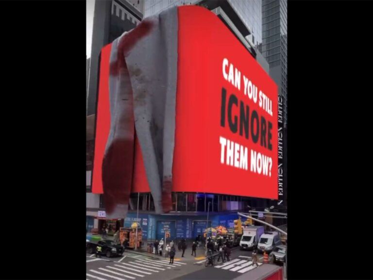Blood Stained Pants On Time Square