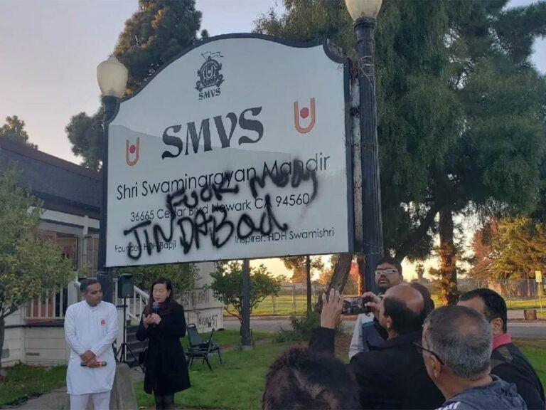 Hindu temple in California was vandalized