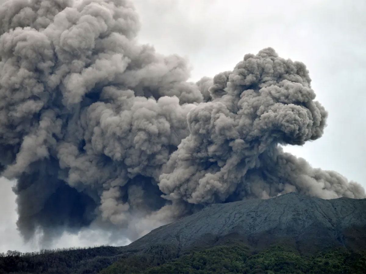Mount Marapi Volcano Erupts