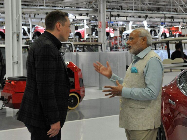 Narendra Modi Elon Musk Tesla