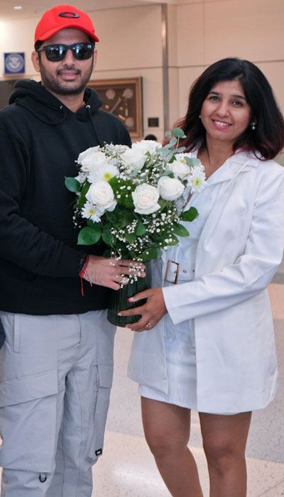 Nithiin Arrives in Dallas