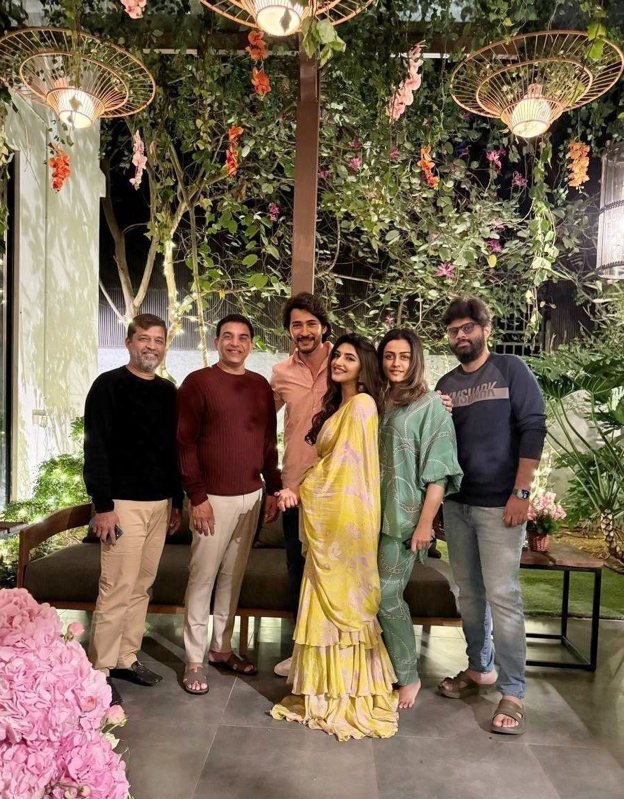 Photos: Mahesh Babu’s Home Party for the Guntur Kaaram Team