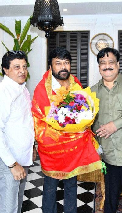Producers Felicitated Chiru 