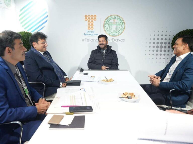 Revanth Reddy Telangana Investments Davos