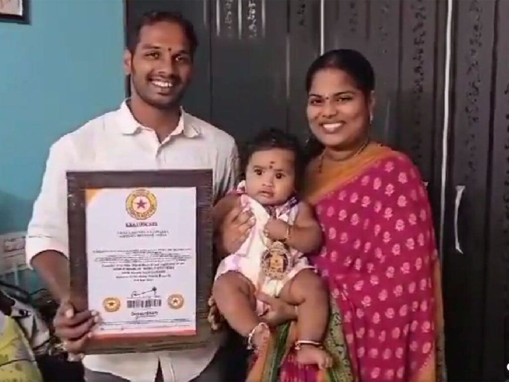 Four-Month-Old Andhra Baby Creates World Record