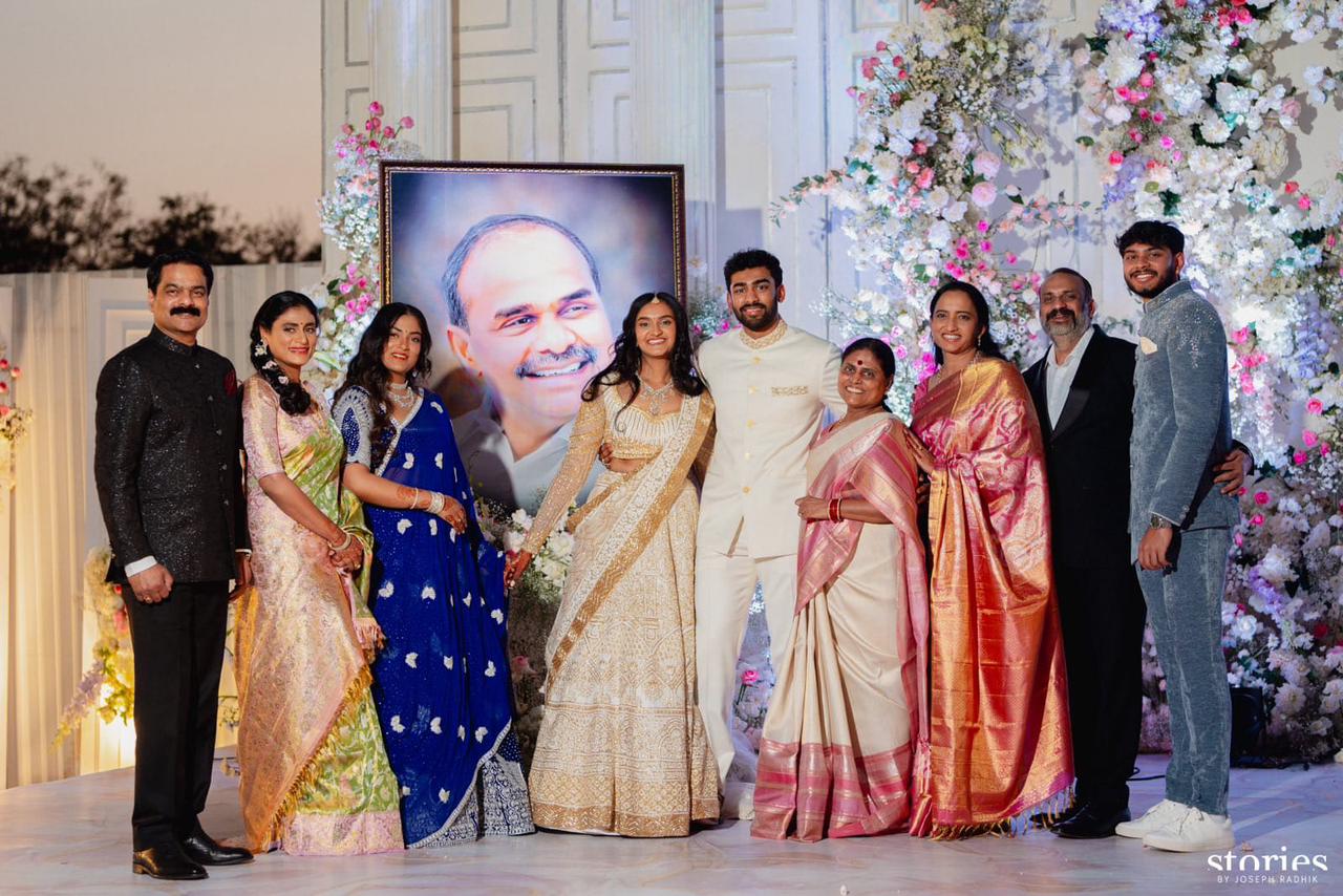 Wedding-Pics-Sharmila's-son-Raja-Reddy-and-Priya