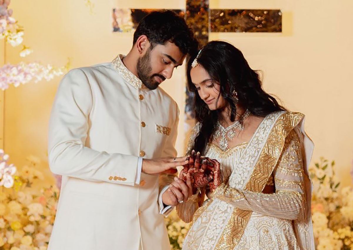 Wedding-Pics-Sharmila's-son-Raja-Reddy-and-Priya