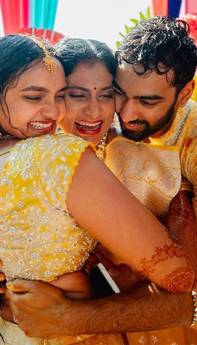 YS Sharmila's Son's Haldi Function Photos