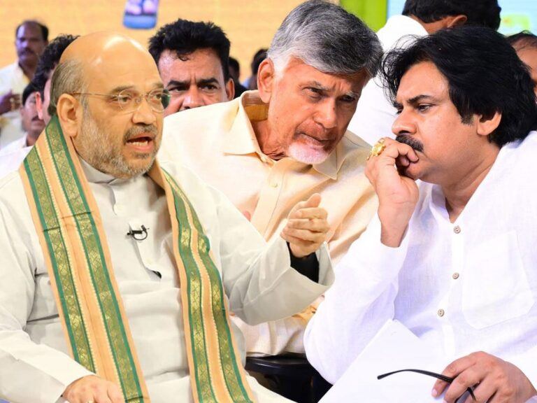 Amit Shah Pawan Kalyan Chandrababu Naidu