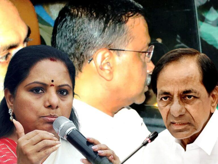 KCR-Kavitha-Arvind-Kejriwal-Kalvakuntla
