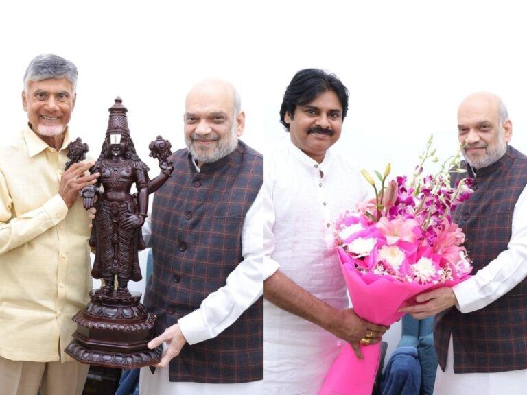 Chandrababu Naidu Pawan Kalyan Amit Shah