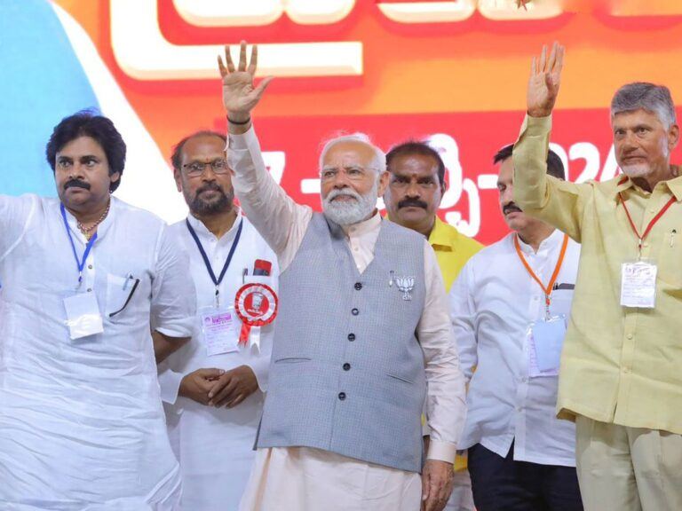 Narendra Modi Chandrababu Naidu Pawan Kalyan Chilakaluripeta