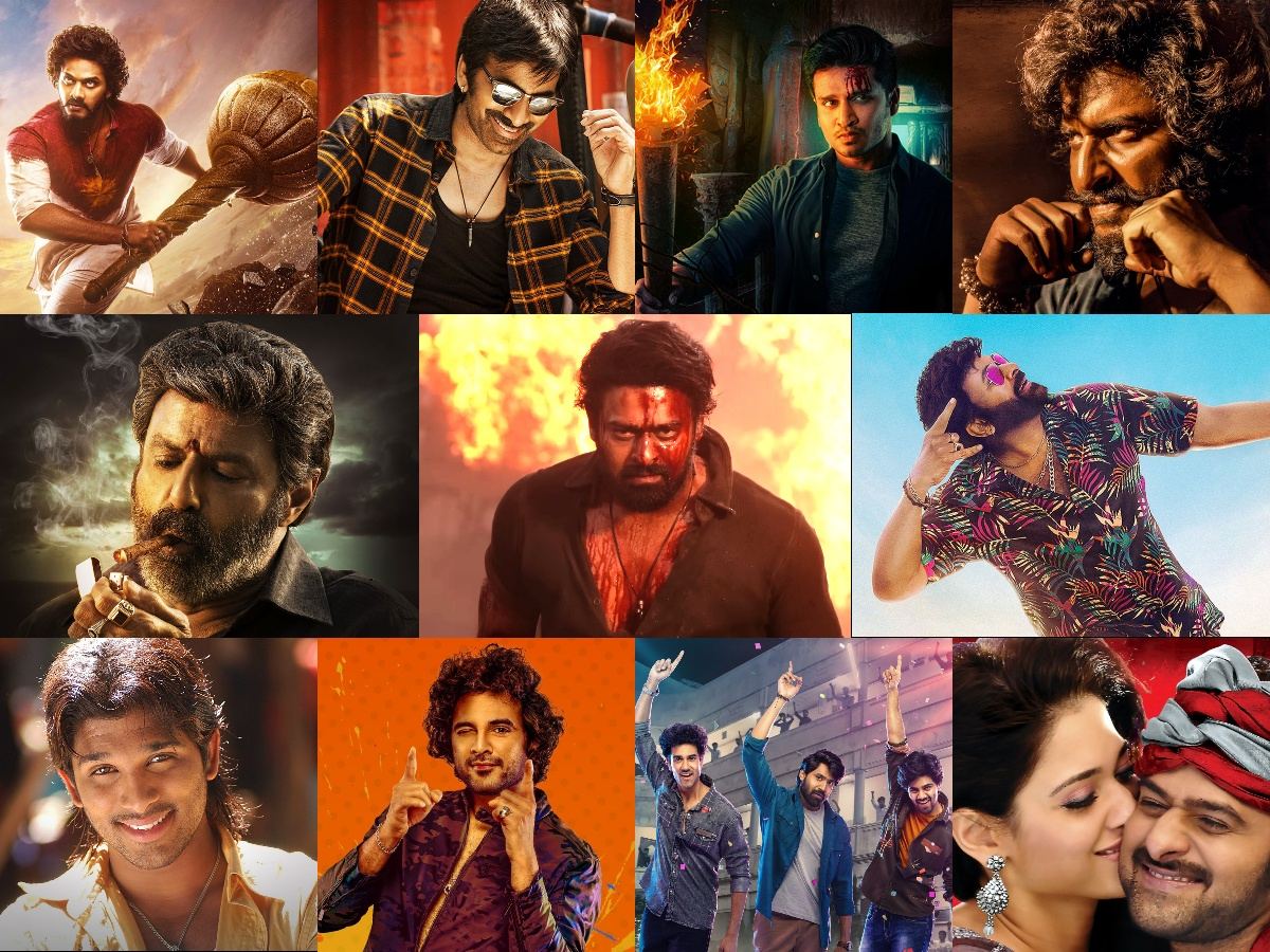 Salaar, Dasara, Karthikeya 2, Hanuman, Rebel, DJ Tillu, MAD, Adhurs, Waltair Veerayya, Veera Simha Reddy, Desamuduru, Dhamaka, Venky