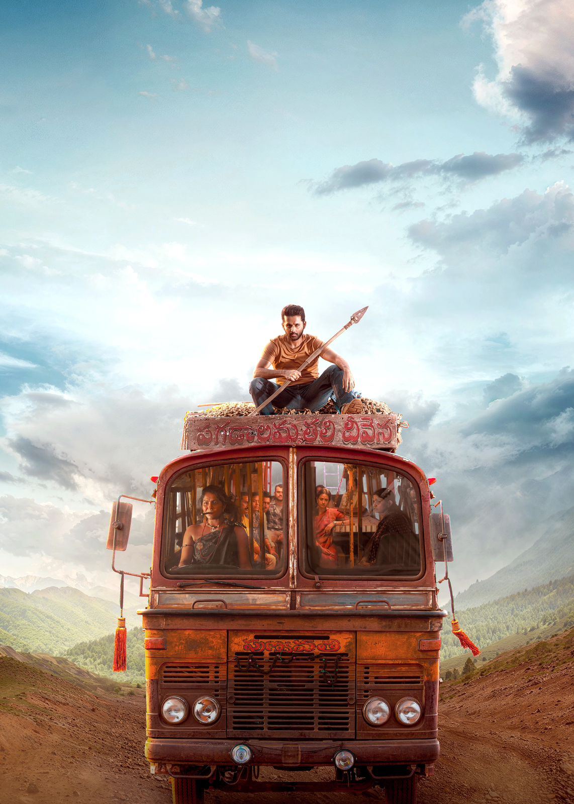 Thammudu First Look: Ambitious Nithiin on a Bus