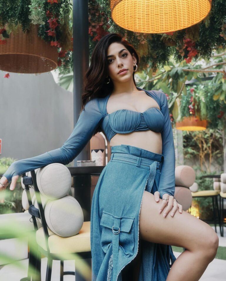 Pic Talk: Alaya Aces Denim Gown