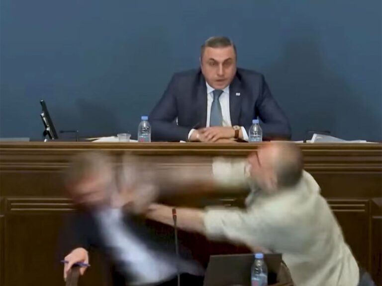 georgia-lawmakers-come-down-to-punches-in-parliament