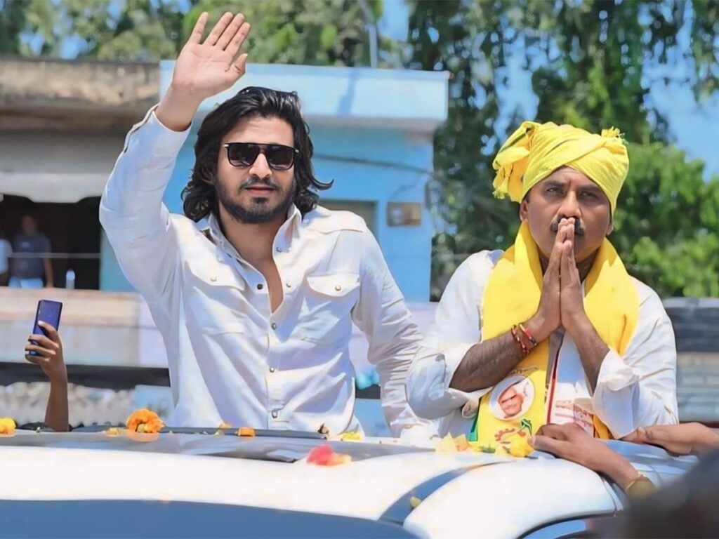 Hero Nikhil Campaigning for TDP