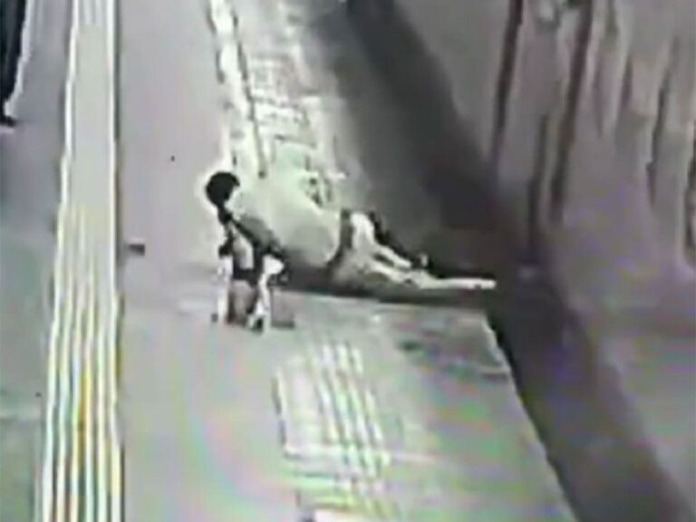 Man Rescued From A Moving Train