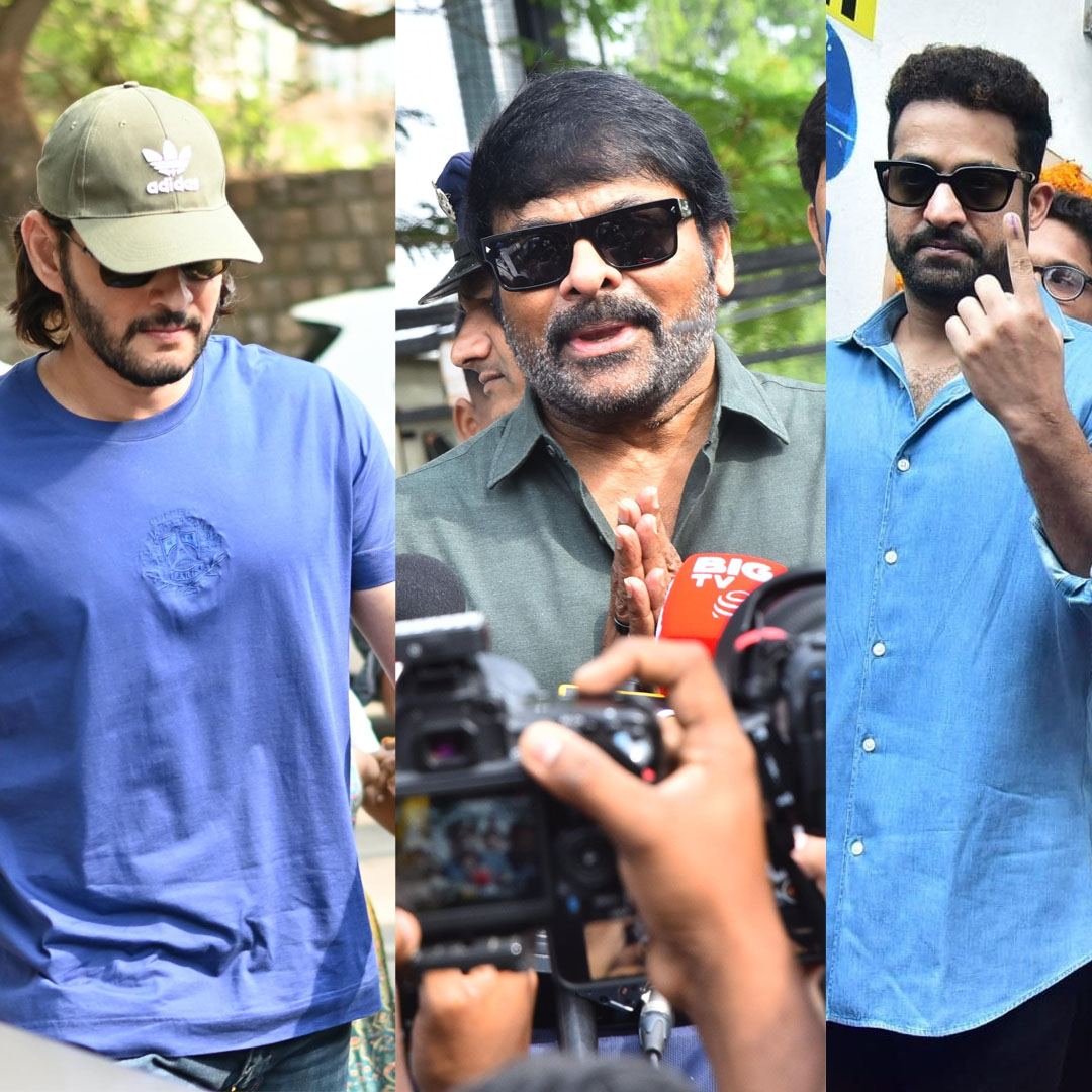 Live Photos: Biggest Stars at Polling Booths