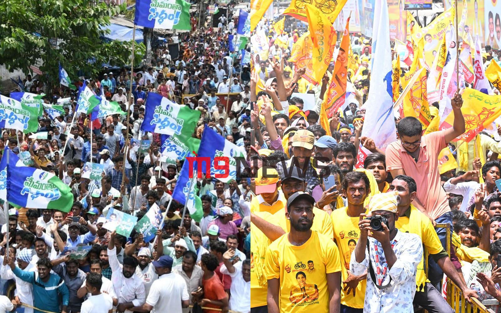 ysrcp-tdp-janasena-flags-exit-poll