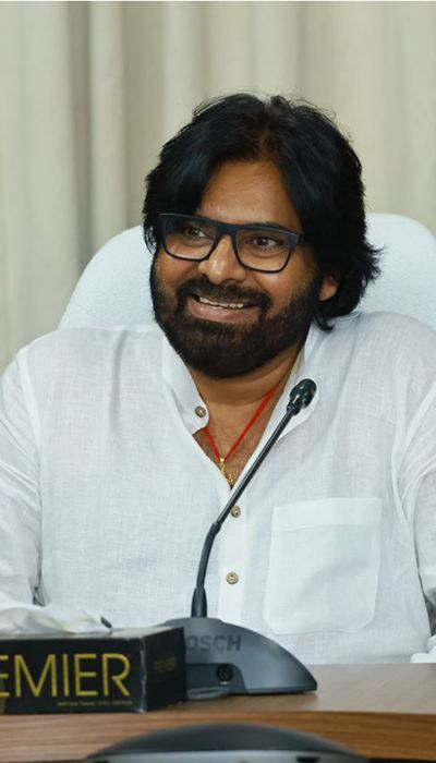 Pics - Big Producers With Deputy CM Pawan Kalyan