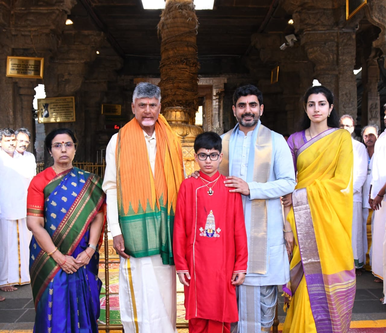 Chandrababu Naidu and Family Visited Tirumala
