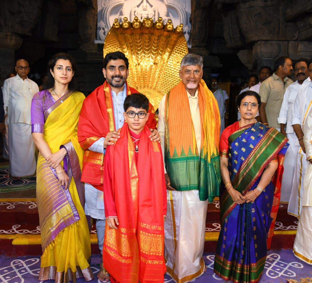 Chandrababu Naidu and Family Visited Tirumala