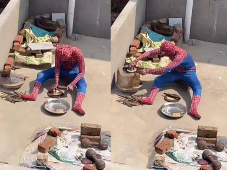 Spiderman Chef Spotted In Jaipur