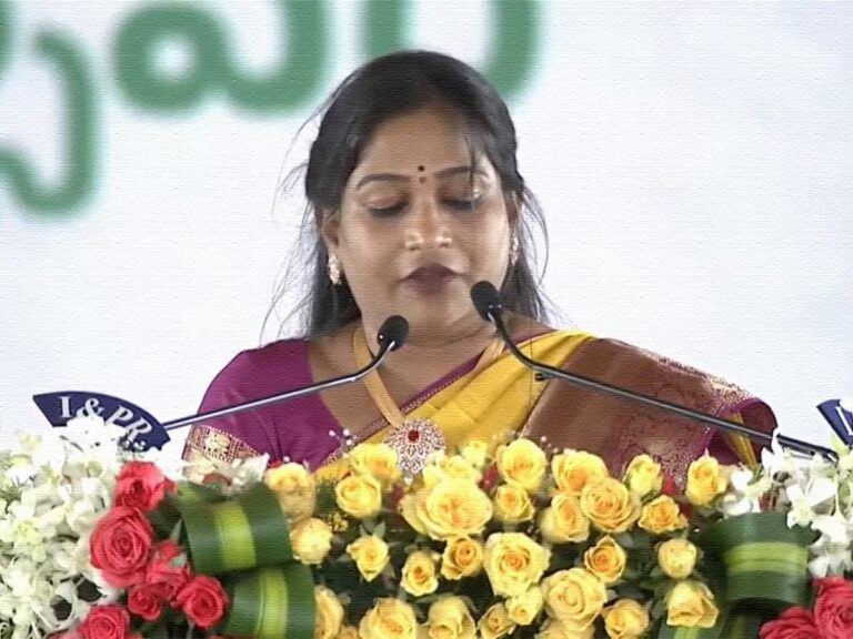 Youngest Minister Vangalapudi Anitha In Chandrababu Naidu's Cabinet
