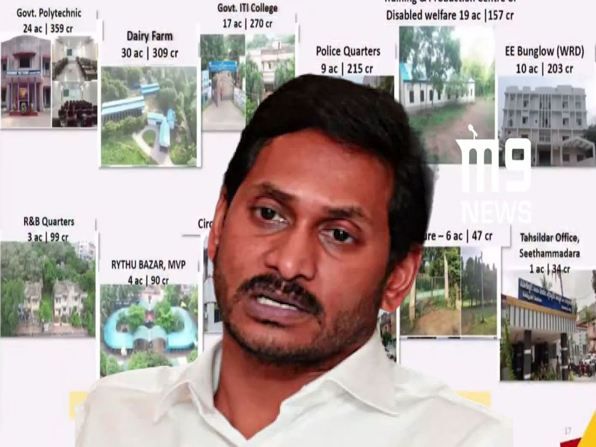 Jagan Mortgaged Visakhapatnam Government Lands